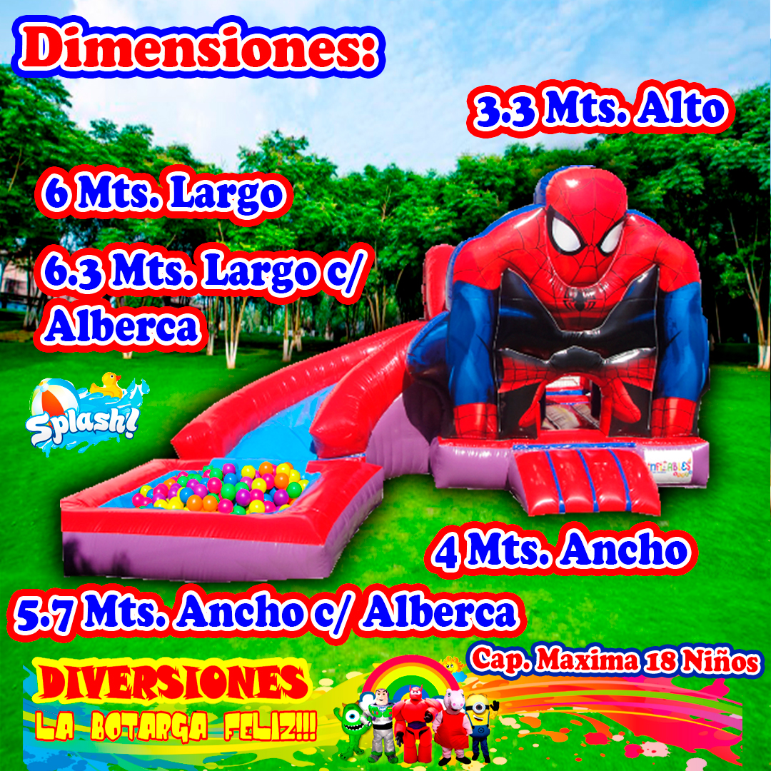 Inflable de Spider Man